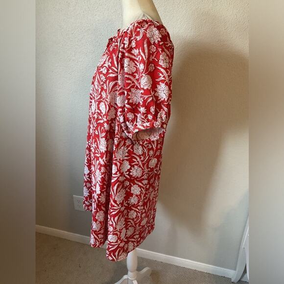 Smith & Quinn Posie Dress in Summer Wine Red White Size Medium - Picture 3 of 9